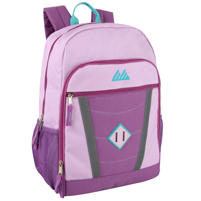 17-Inch Bulk Reflective Overay Backpack - Girls