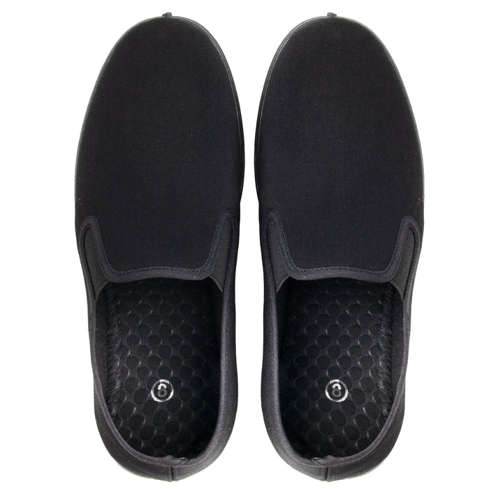 Adult Slip-On Shoes - Classic Black - BagsInBulk.com