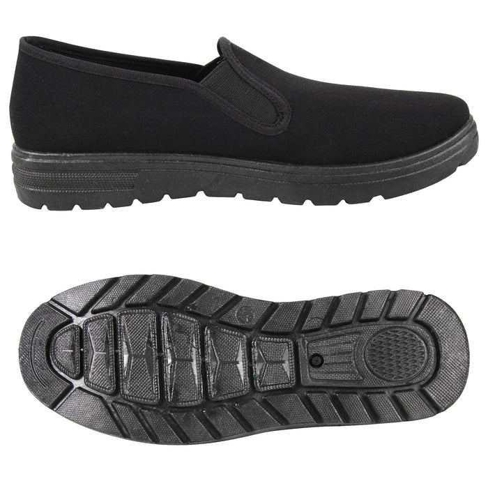 Adult Slip-On Shoes - Classic Black - BagsInBulk.com