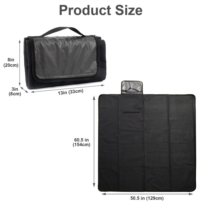 Waterproof Outdoor Convertible Blanket With Carry Handle 60” x 50” - BagsInBulk.com