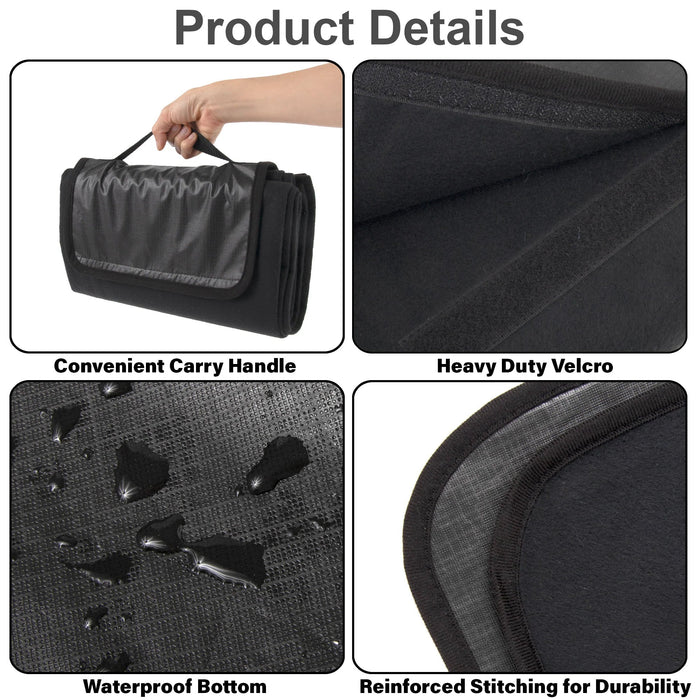 Waterproof Outdoor Convertible Blanket With Carry Handle 60” x 50” - BagsInBulk.com