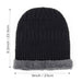 Adult Knit Winter Hats  – Black - BagsInBulk.com