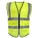 Deluxe Adult High Visibility Safety Vest With Clear ID Pocket - BagsInBulk.com