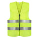 Adult Zippered High Visibility Safety Vest With Reflective Strips - BagsInBulk.com