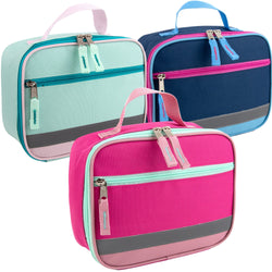 Fridge Pak Reflective Strap Lunch Bag - 3 Girl Colors - BagsInBulk.com