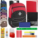 Multi-Pocket Bungee Backpack with 20-Piece School Supply Kit - 8 Colors - BagsInBulk.com