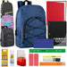 17-Inch Dome Backpack with 20-Piece School Supplies Kit - 4 Colors - BagsInBulk.com