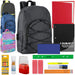 18-Inch Dome Backpack & 20-Piece School Supplies Kit - 4 Colors - BagsInBulk.com