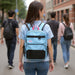 17 Inch Multi- Mesh Pocket Daisy Chain Backpack- Girls -  Single Colors - BagsInBulk.com