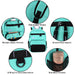 17 Inch Multi- Mesh Pocket Daisy Chain Backpack- Girls -  Single Colors - BagsInBulk.com