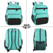 17 Inch Multi- Mesh Pocket Daisy Chain Backpack- Girls -  Single Colors - BagsInBulk.com