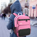 17 Inch Multi- Mesh Pocket Daisy Chain Backpack- Girls -  Single Colors - BagsInBulk.com