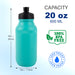 Reusable Water Bottle BPA Free - 20 Oz - BagsInBulk.com