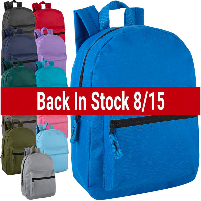 15-Inch Bulk Basic Backpack