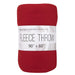 Twin Fleece Throw Blankets 90" x 60" - Red Only - BagsInBulk.com
