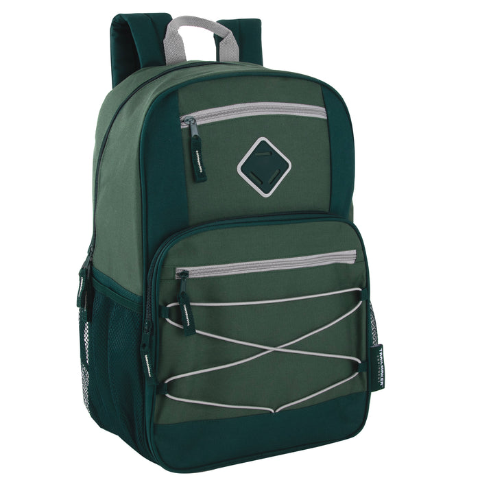 18 Inch Dome Bungee Backpack with Laptop Section - 4 Colors - BagsInBulk.com