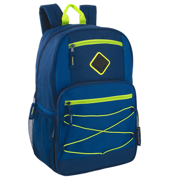 18 Inch Dome Bungee Backpack with Laptop Section - 4 Colors - BagsInBulk.com