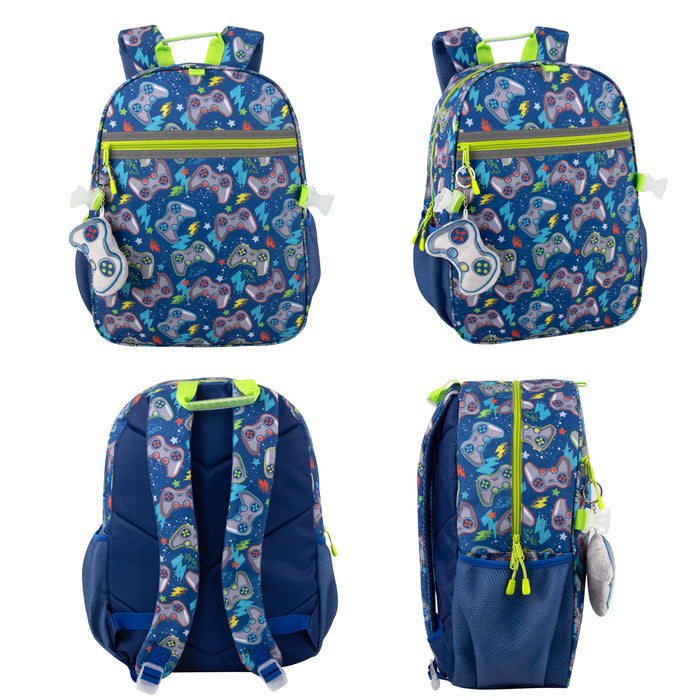 6 In 1 Gamer Themed Printed Backpacks Including bottle, Lunch Bag, Pencil Case & Accessory Pouch (Copy)