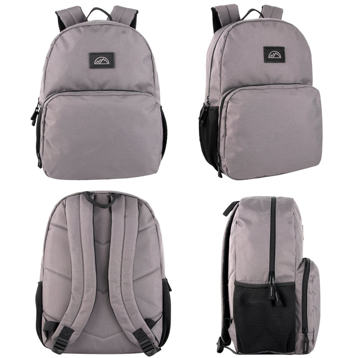 17-Inch Mountain Edge Dome With Laptop Sleeve Backpack - 2 yr Warranty - BagsInBulk.com