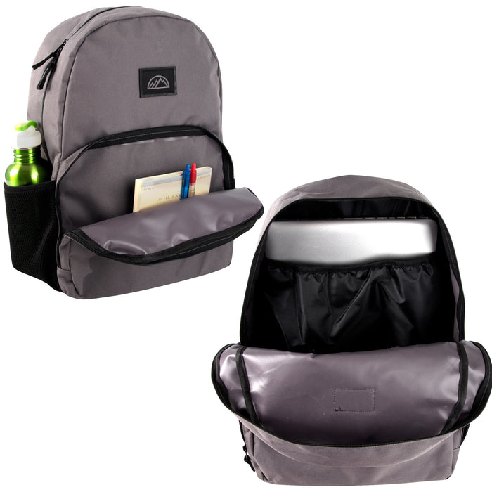 17-Inch Mountain Edge Dome With Laptop Sleeve Backpack - 2 yr Warranty - BagsInBulk.com