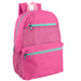 17 Inch Trailmaker Double Front Pocket Backpack with Side Mesh Pocket - 4 Colors - BagsInBulk.com