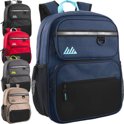 17 Inch Multi-Mesh Pocket Backpack - BagsInBulk.com