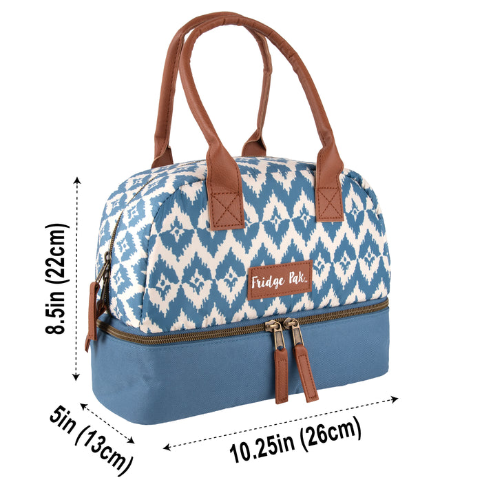 Fridge Pak Dual Compartment Lunch Tote Bag - 3 Prints