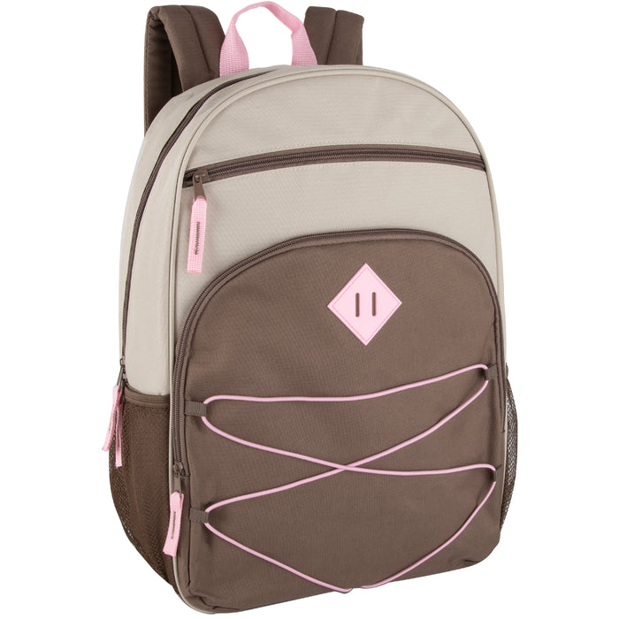 17-Inch Bulk Multi Pocket Bungee Backpack