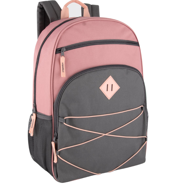 17-Inch Bulk Multi Pocket Bungee Backpack