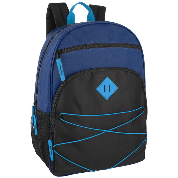 17-Inch Bulk Multi Pocket Bungee Backpack