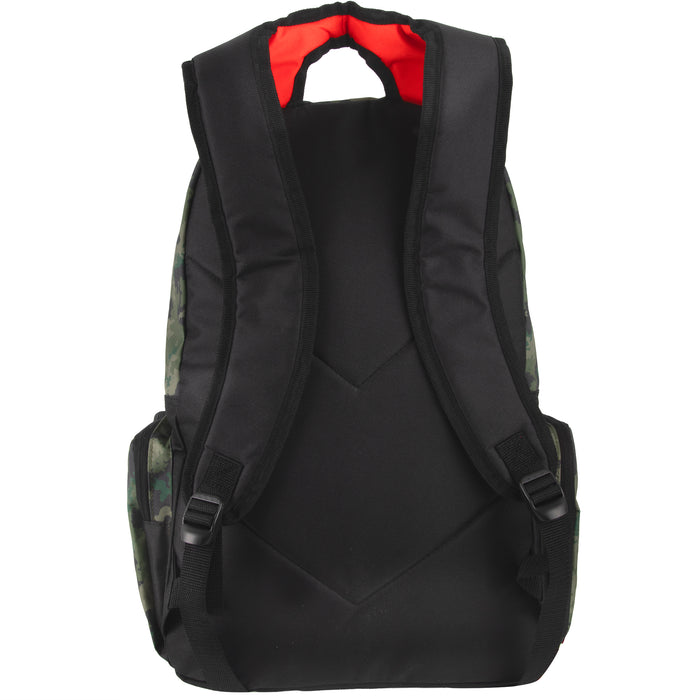 20-Inch Bulk Dual Strap Skate Backpack w Laptop Sleeve - Camo Print