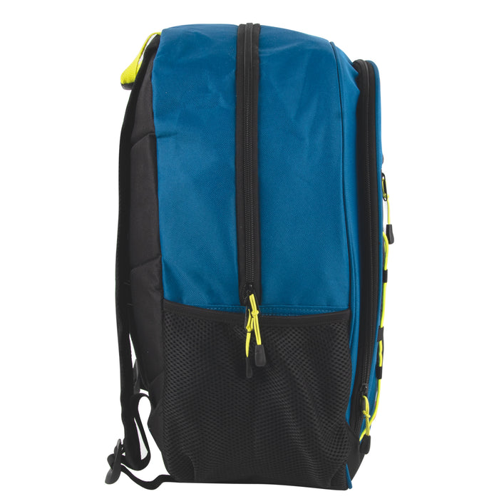 18 Inch Mountain Edge Double Vertial Bungee Backpack with Laptop Section - Blue
