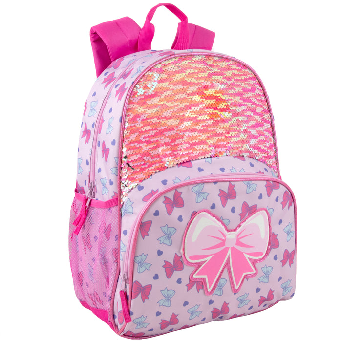 17-Inch Bulk Children's Bow Theme Backpack