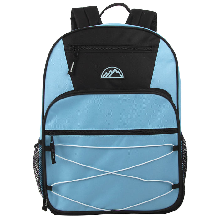 17-Inch Front Bungee Backpack - Blue