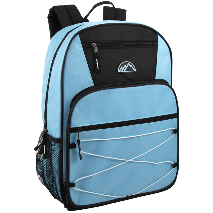 17-Inch Front Bungee Backpack - Blue