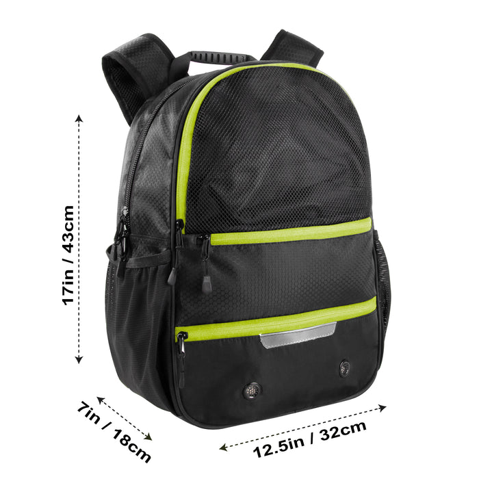 17-Inch Bulk Universal Sports Backpacks - Black