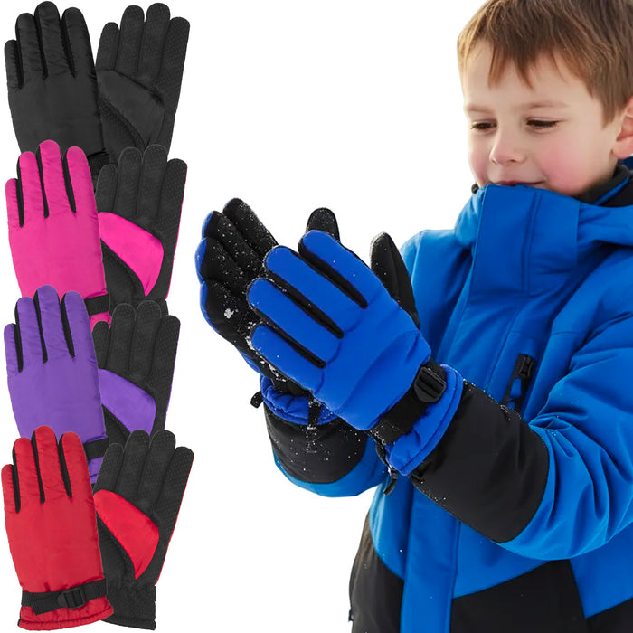 Kids Winter Gloves - 5 Color Assortment