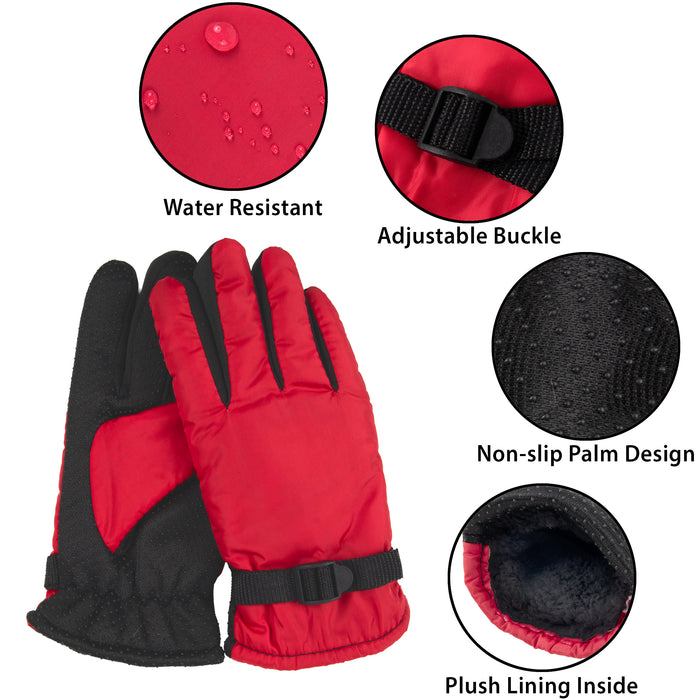 Kids Winter Gloves - 5 Color Assortment