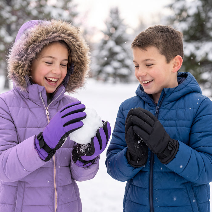 Kids Winter Gloves - 5 Color Assortment