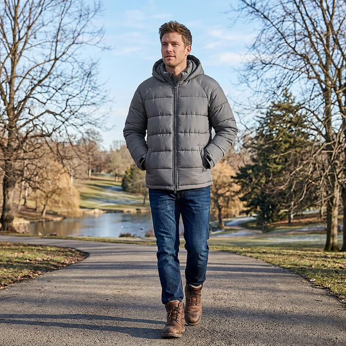 Men's Winter Hooded Puffer Coat - 3 Colors