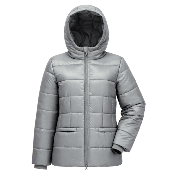 Women's Winter Hooded Puffer Coat - 3 Assorted Colors