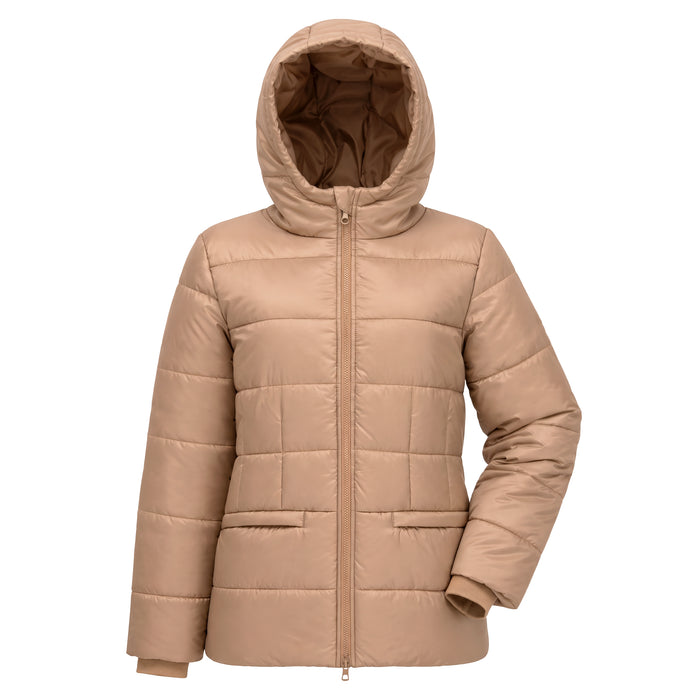Women's Winter Hooded Puffer Coat - 3 Assorted Colors