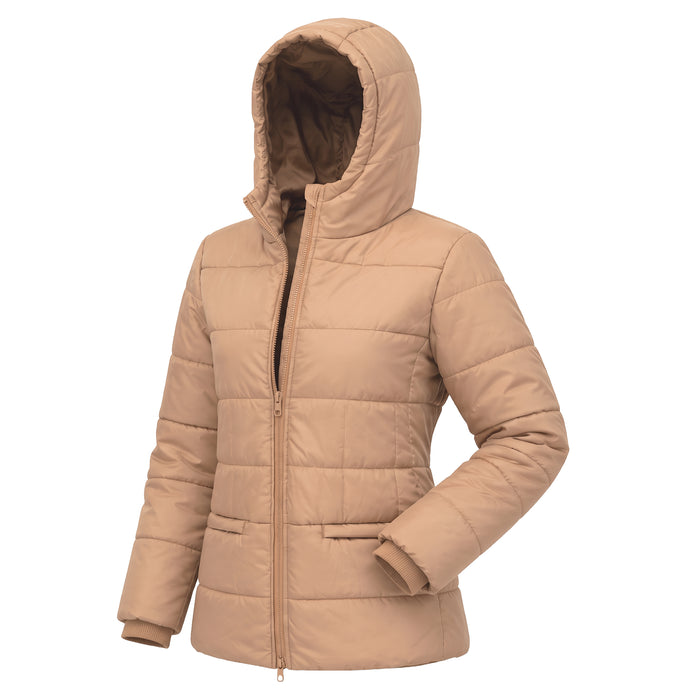 Women's Winter Hooded Puffer Coat - 3 Assorted Colors