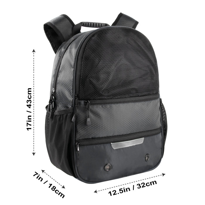 17-Inch Bulk Universal Sports Backpacks - Grey
