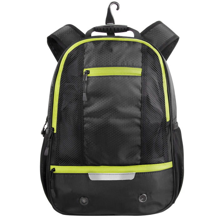 Universal Sports Backpacks with Ball & Shoe Compartment - Black