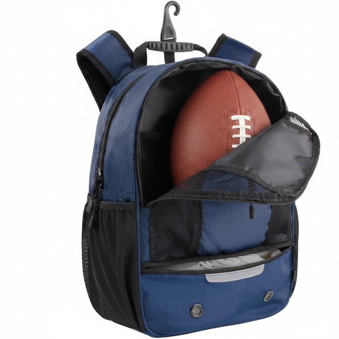 Universal Sports Backpacks with Ball & Shoe Compartment - Navy