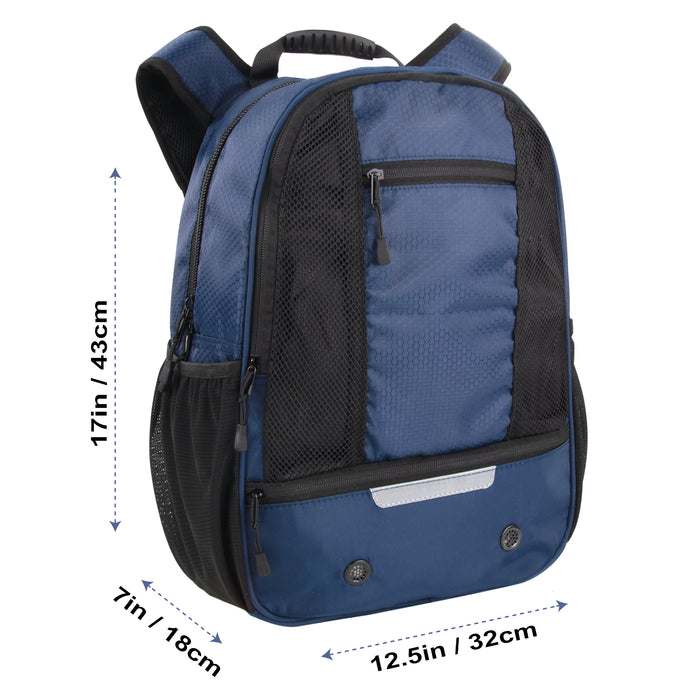 Universal Sports Backpacks with Ball & Shoe Compartment - Navy