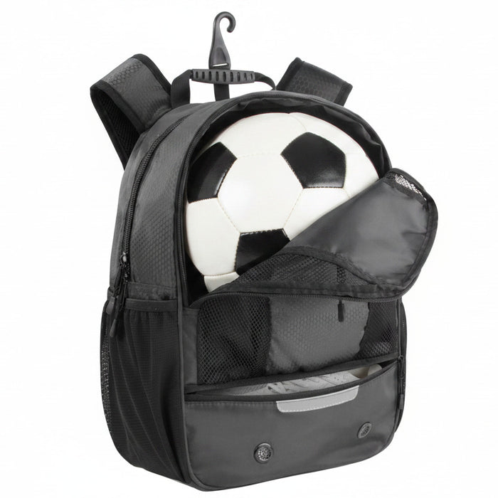 Universal Sports Backpacks with Ball & Shoe Compartment - Grey