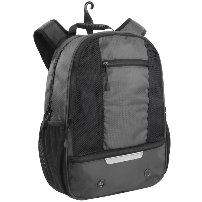 Universal Sports Backpacks with Ball & Shoe Compartment - Grey