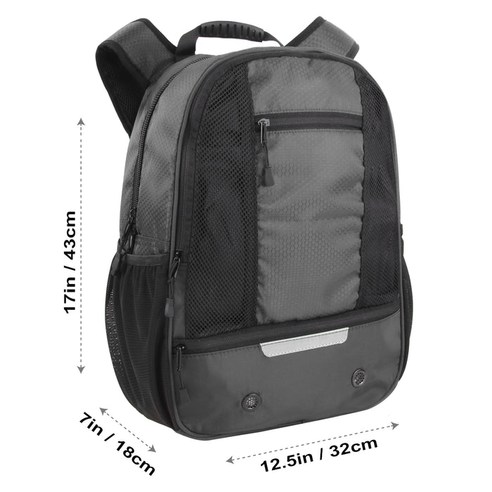 Universal Sports Backpacks with Ball & Shoe Compartment - Grey